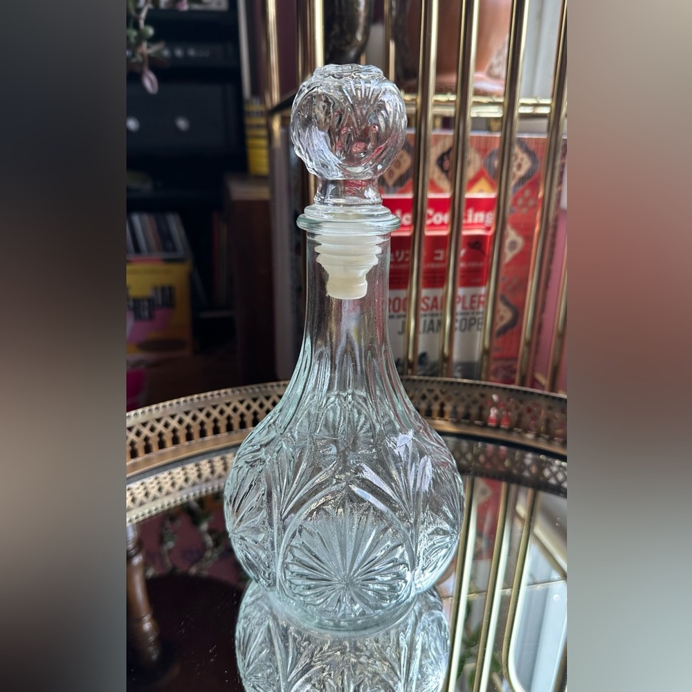 1960's Anchor Hocking John Paul Jones Captain's Wine Spirits Glass Decanter